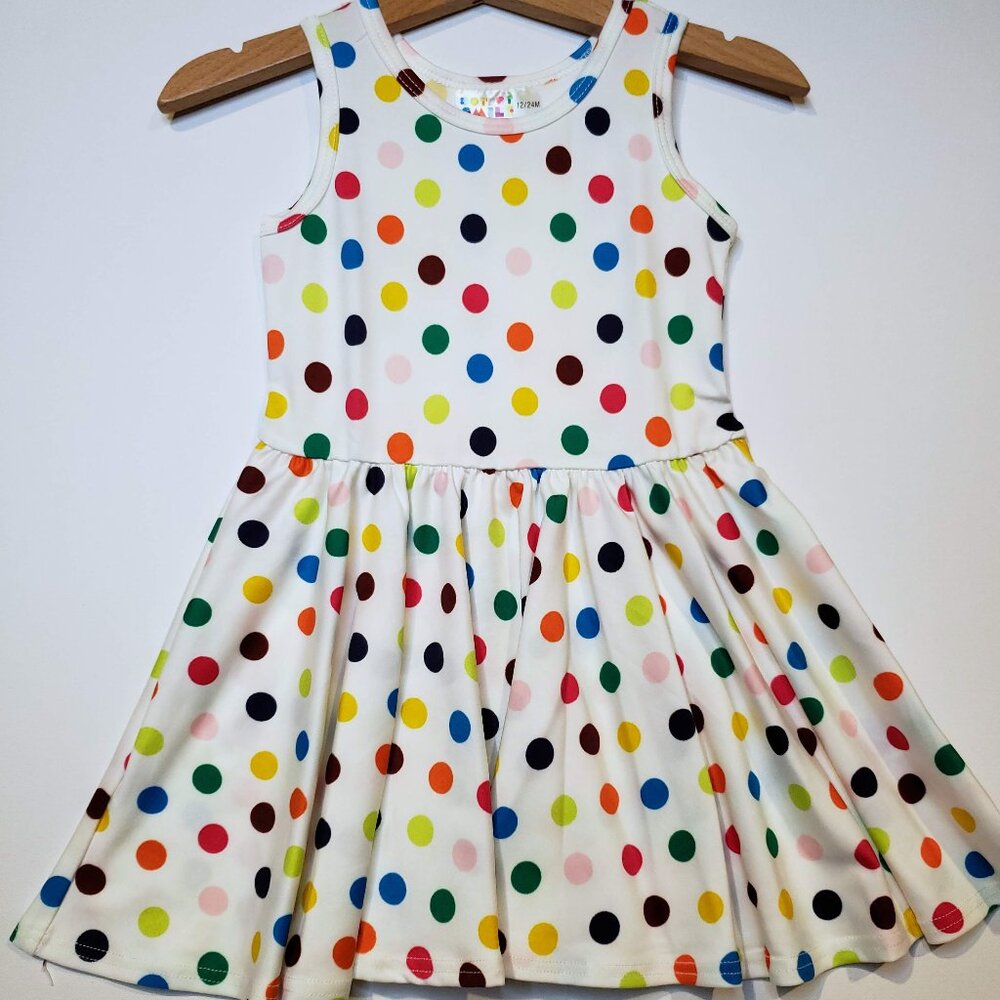 DotDotSmile 12-24 month Tank Dress NWT - Polka Dot Print